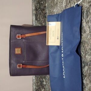 Dooney and Bourke Lexington Purple Pebbled Leather with Dust Bag NICE